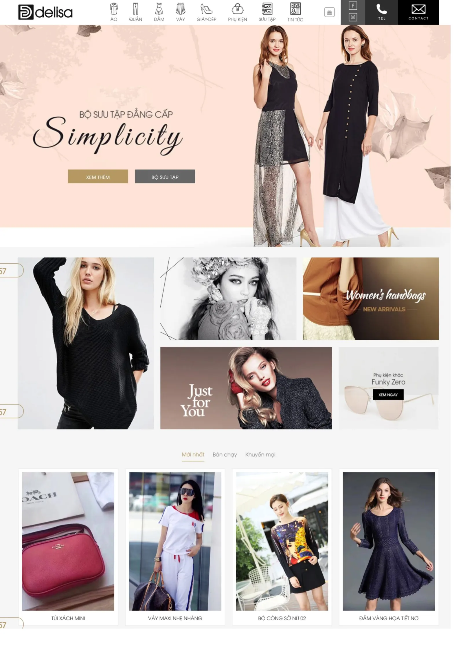 MGiao diện web thời trang đẹp