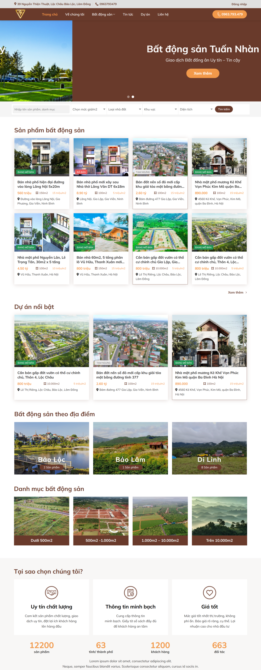 MSource Code Mẫu Website bất động sản 36 chuẩn đẹp