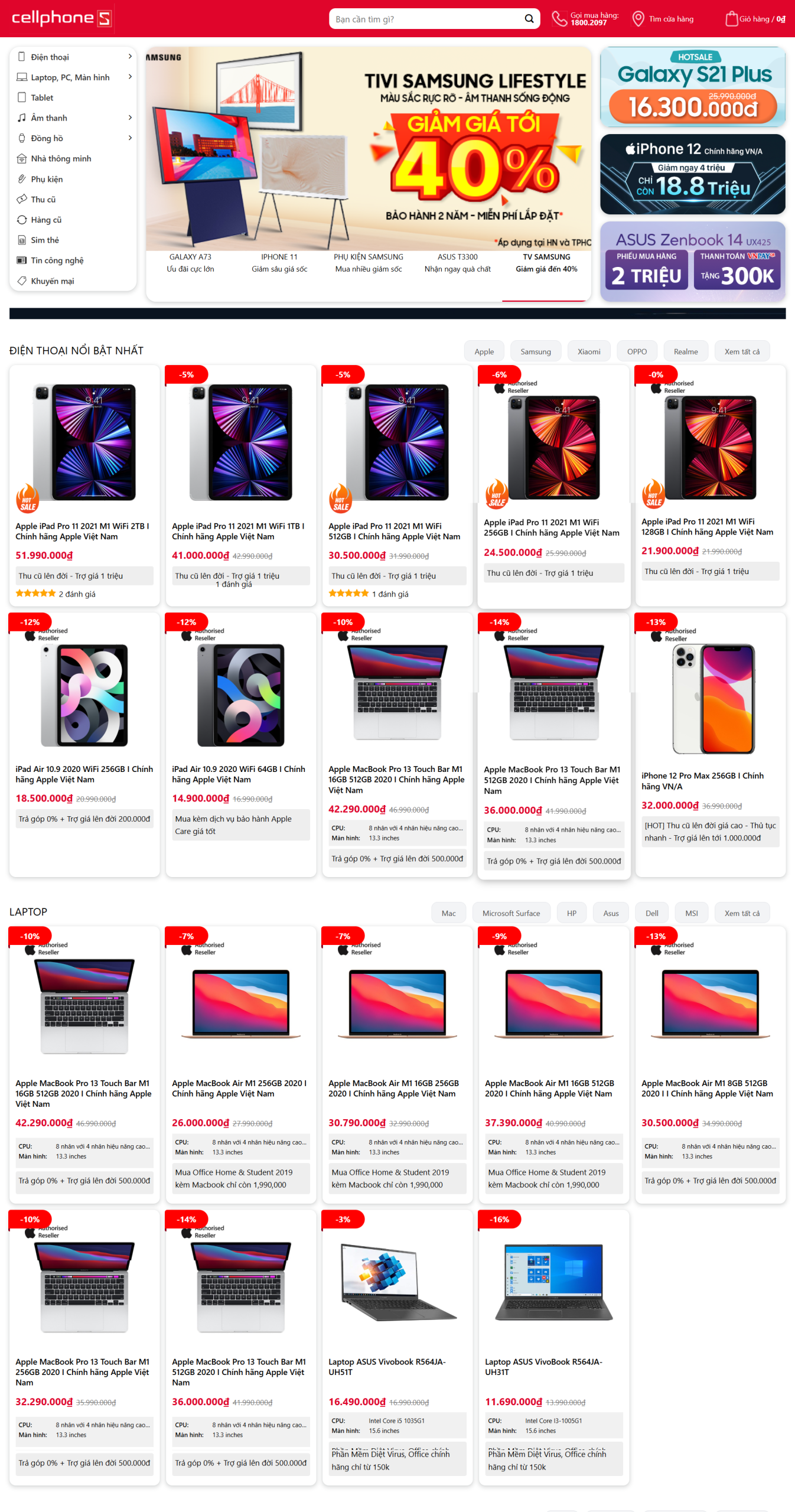 MSource Code Theme WordPress bán điện thoại, laptop, phụ kiện giống CellphoneS