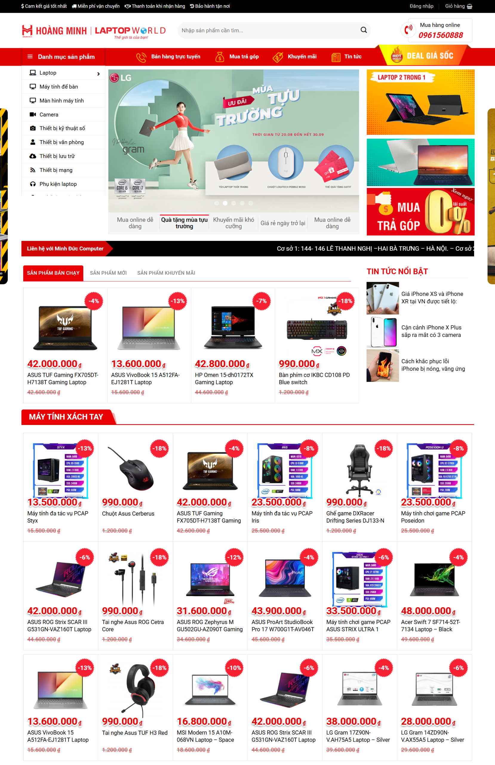 MSource Code Theme WordPress bán máy tính, laptop