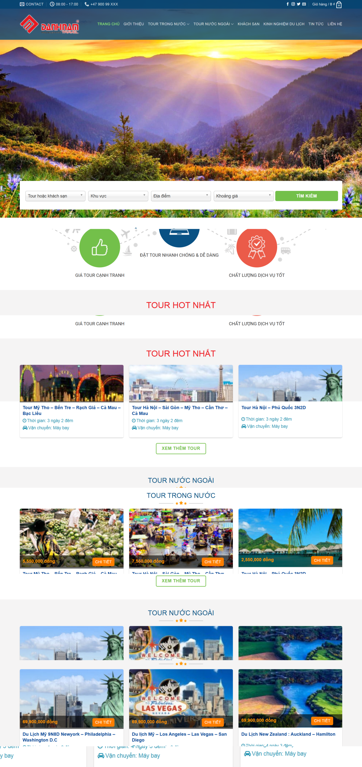 MSource Code Mẫu Website du lịch 17 chuẩn đẹp