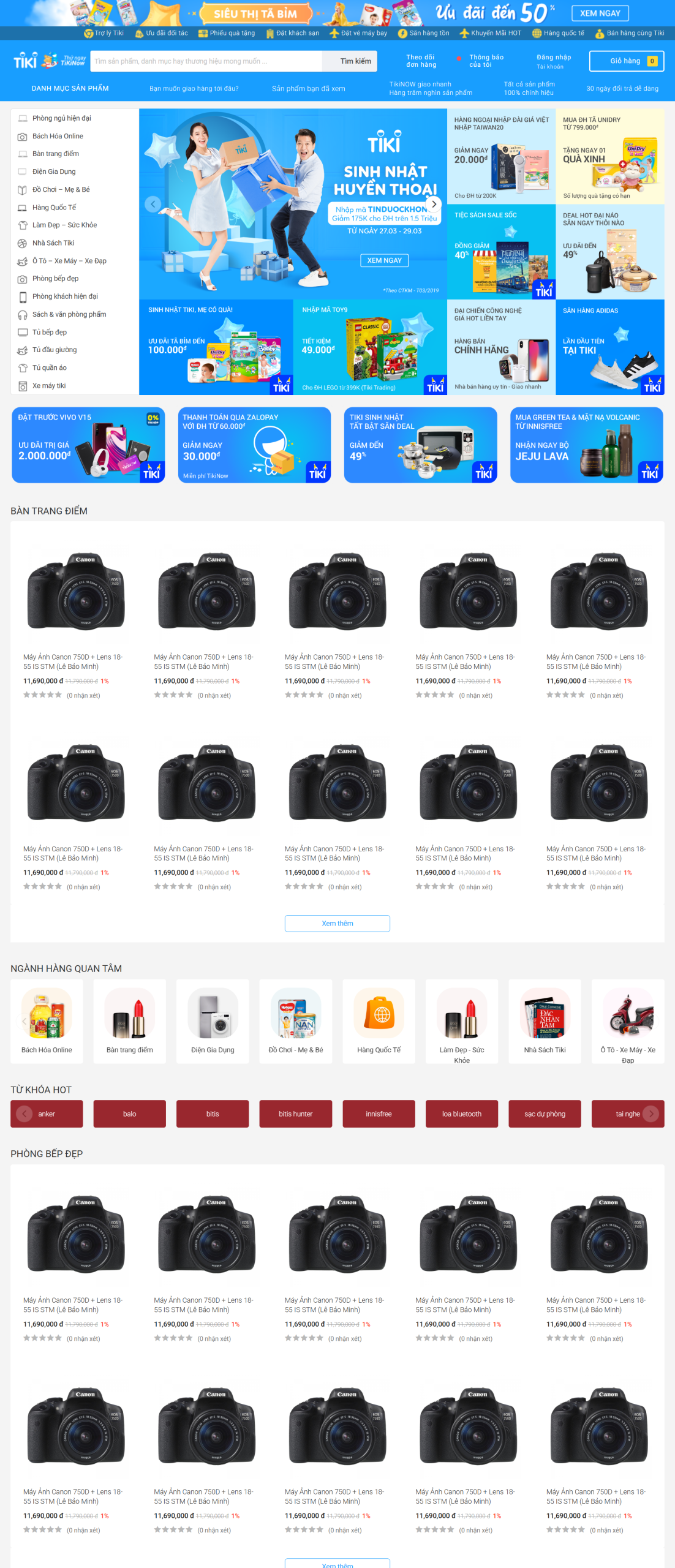 MSource Code Theme WordPress bán hàng giống tiki