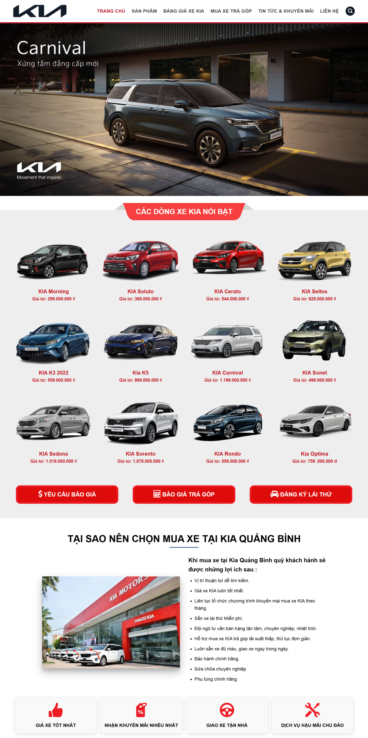 MSource Code Theme WordPress bán ô tô KIA