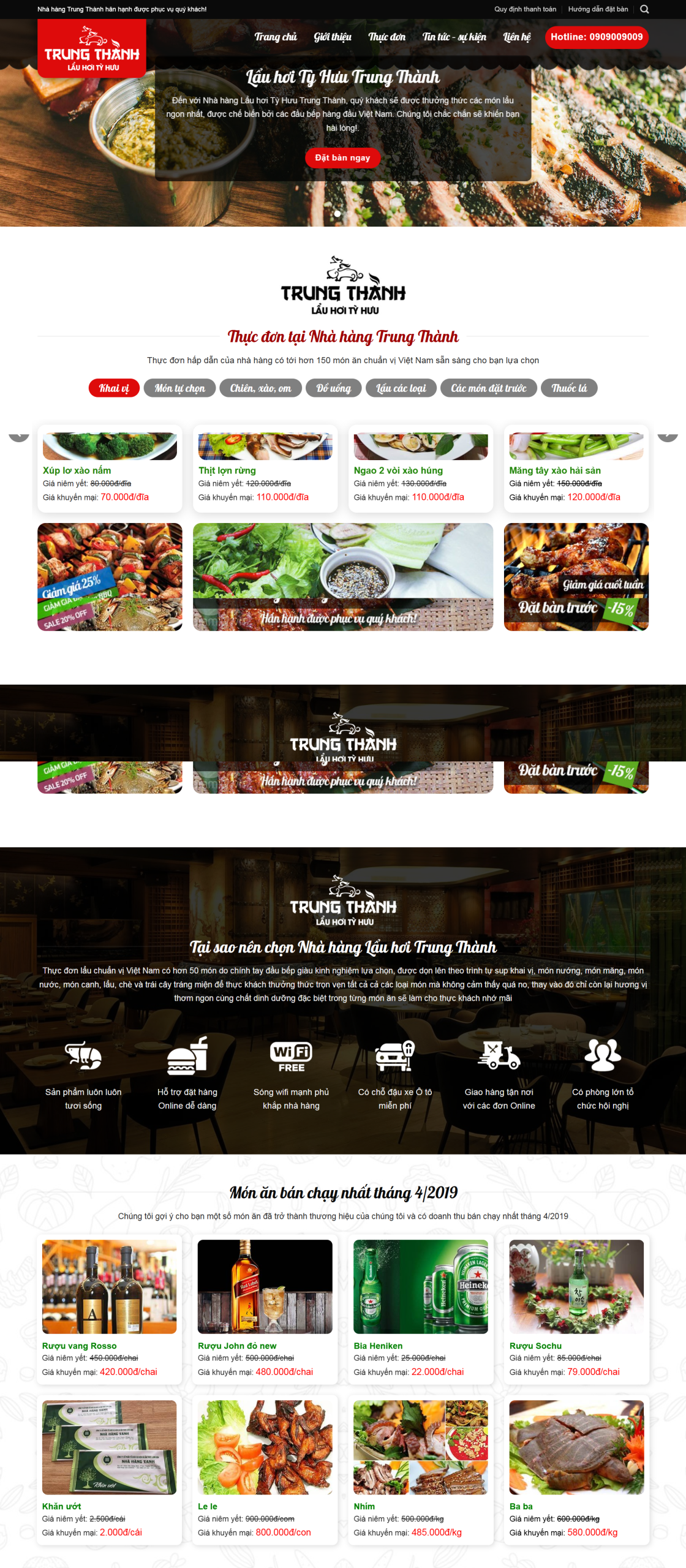 MSource Code Theme WordPress nhà hàng, ăn uống
