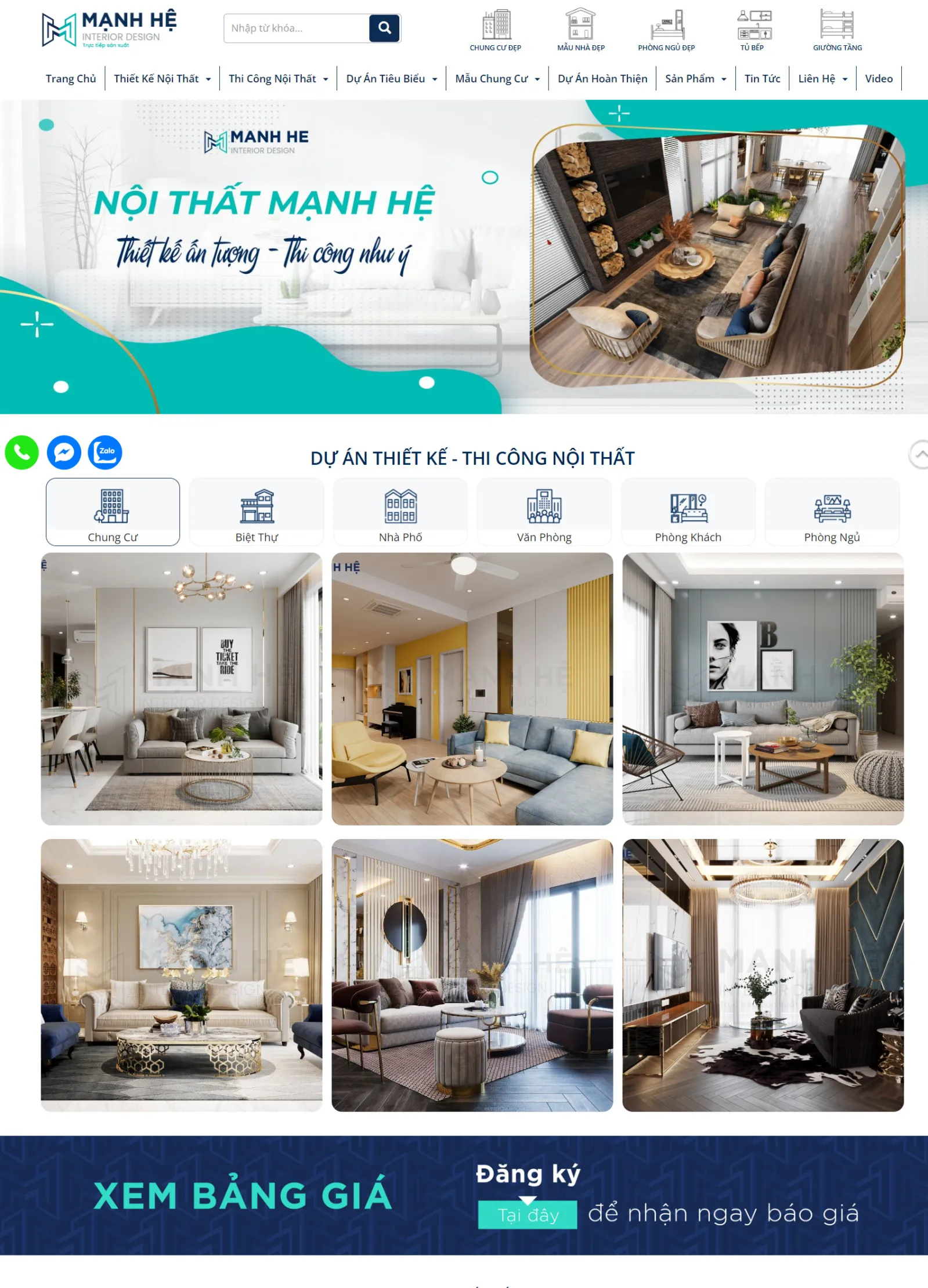 MTrang website về thiết kế nội thất thi công nội thất đẹp-TB