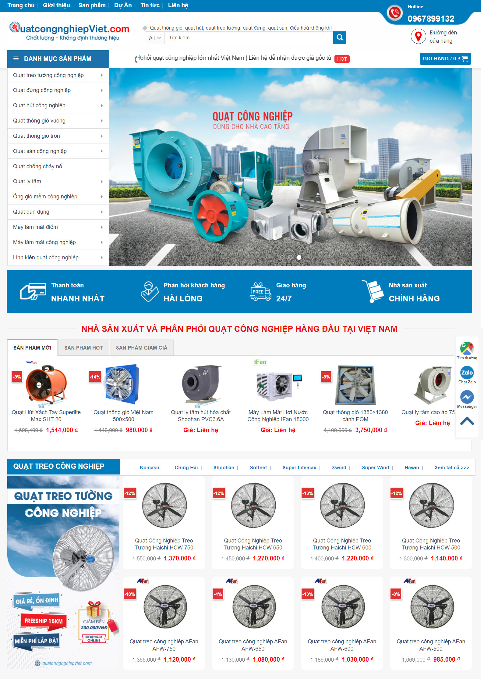 MThiết kế web về sản phẩm máy công nghiệp – xây lắp-TB