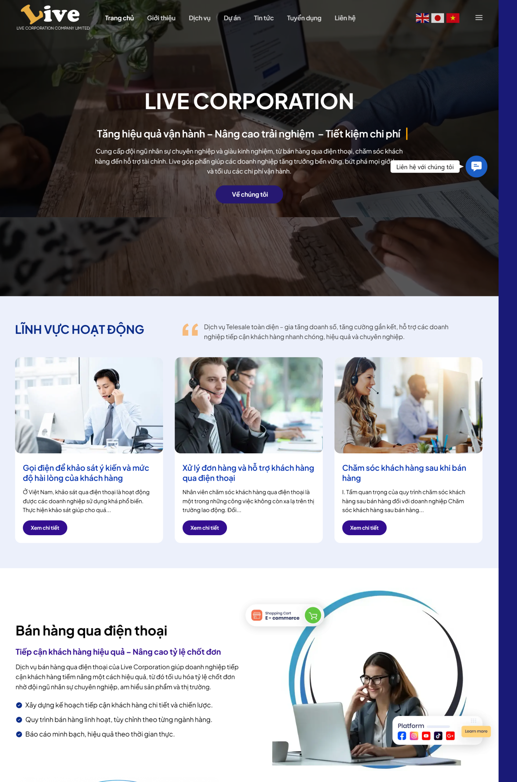 MWebsite Công ty Marketing Online-NBW