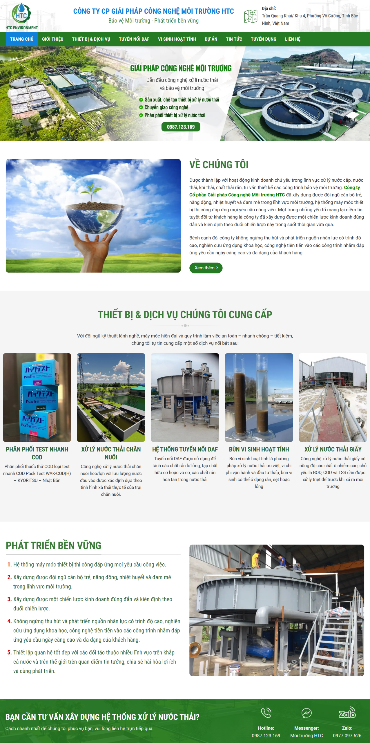 MCông ty Công nghệ Môi trường HTC-NBW