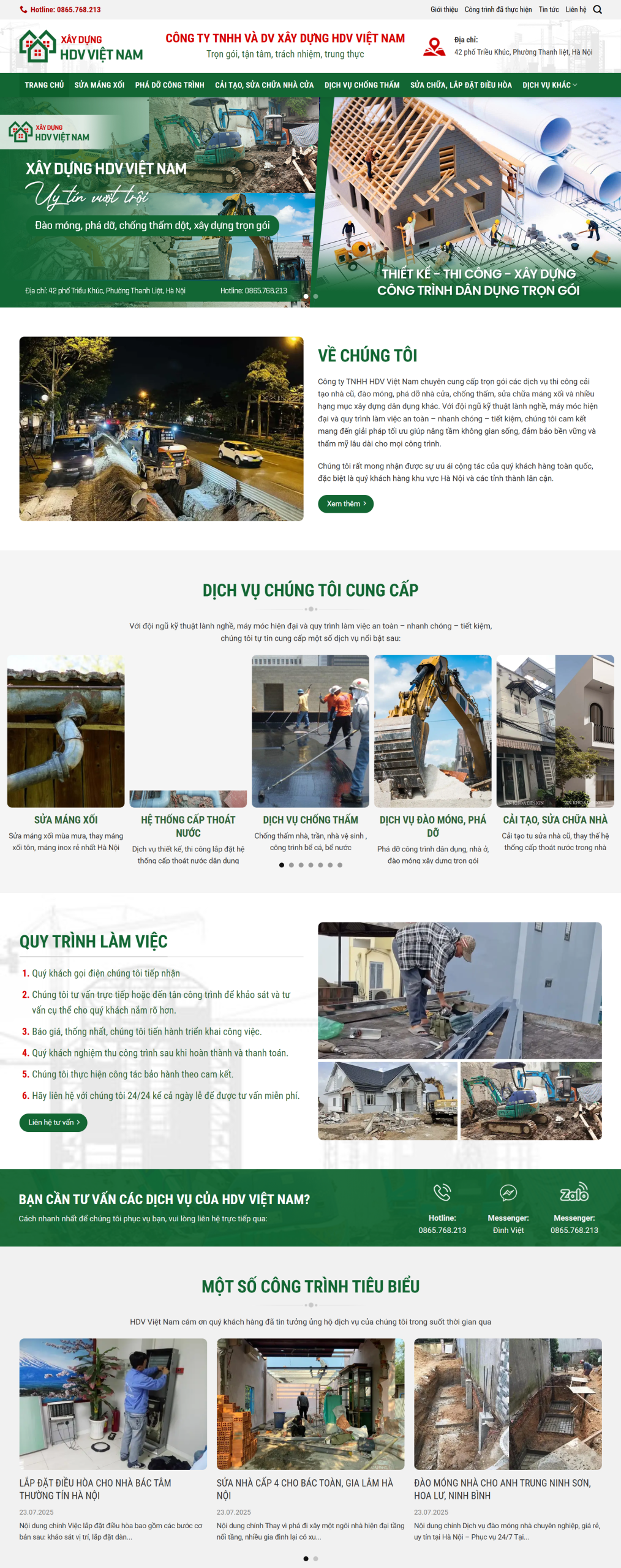 MCông ty thi công xây dựng HDV Việt Nam-NBW