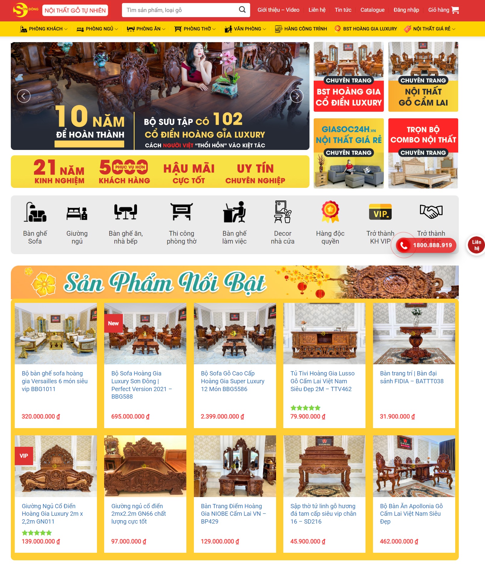 MGiao diện web nội thất , đồ gỗ bắt mắt đẹp-TB