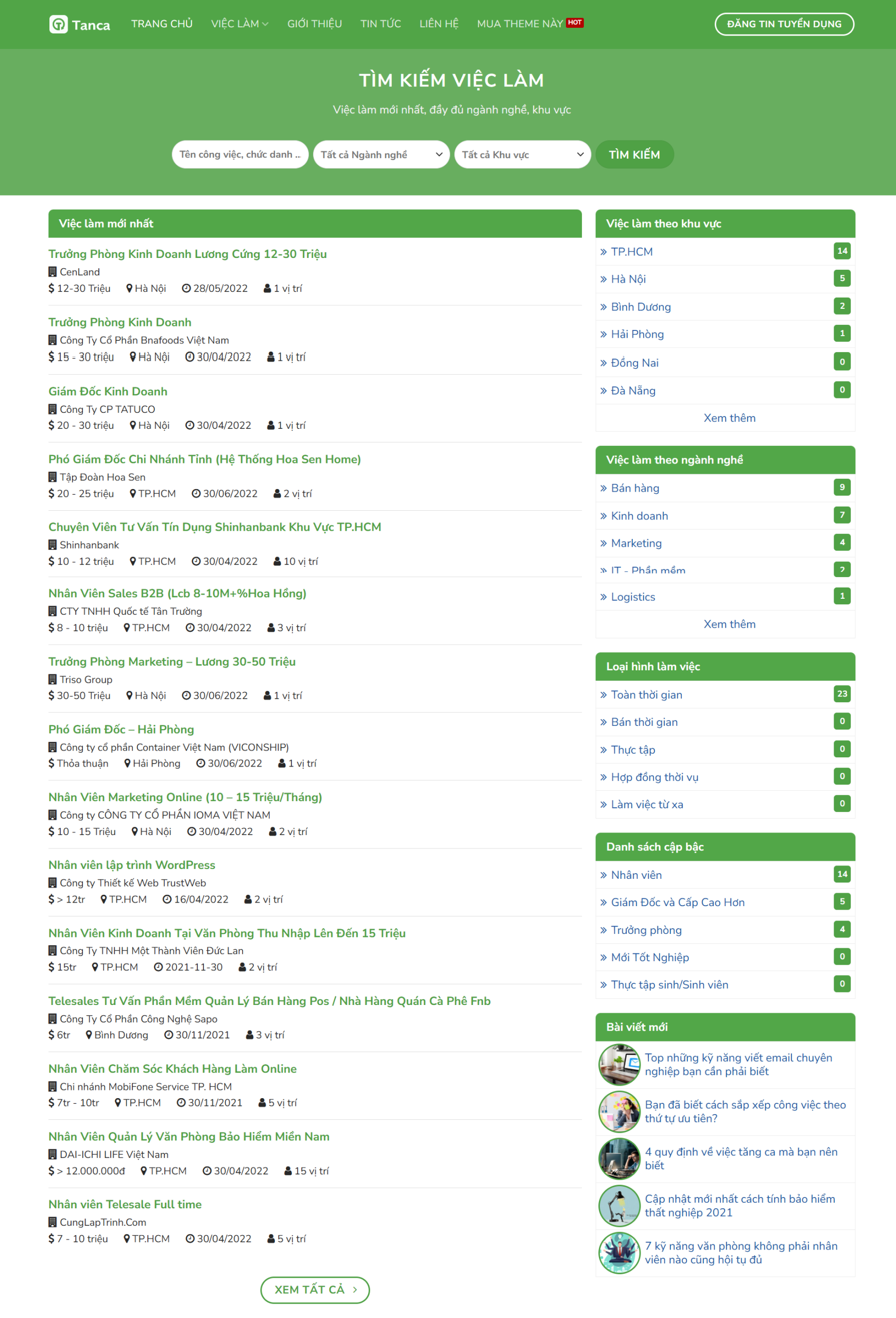 MSource Code Mẫu Website tìm kiếm việc làm chuẩn đẹp