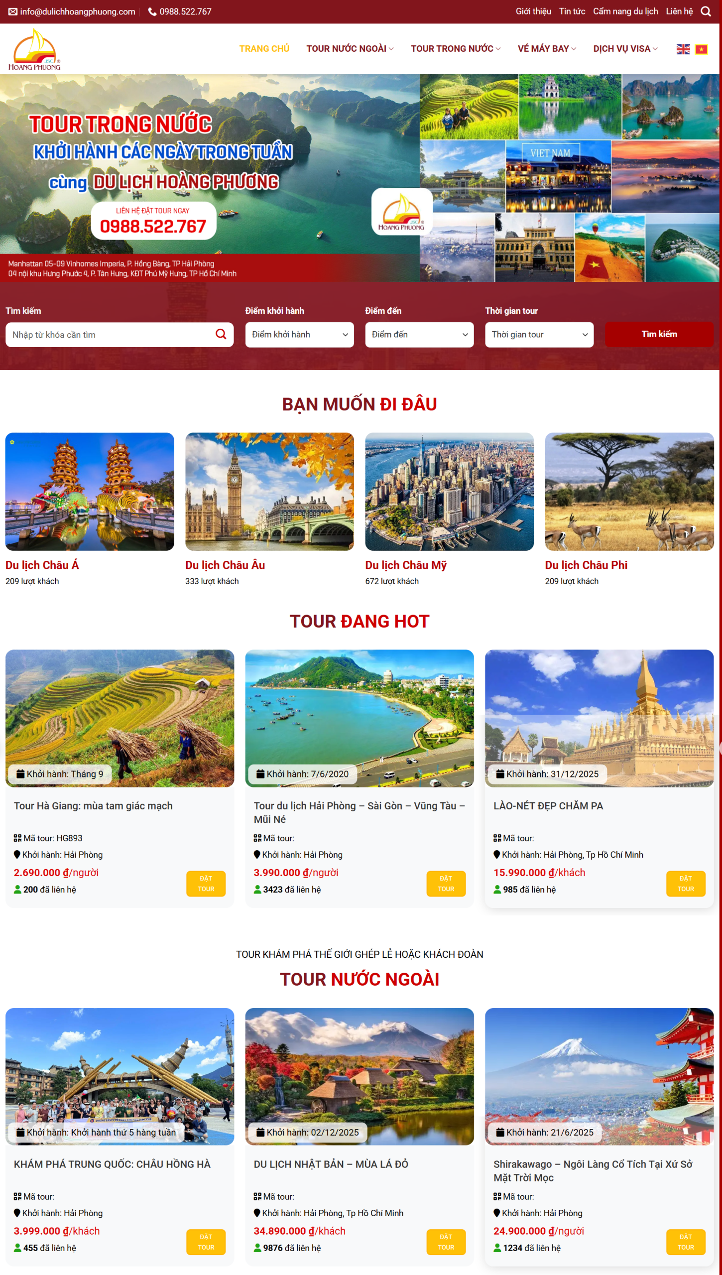 MCông ty Du lịch Hoàng Phương Hải Phòng-NBW