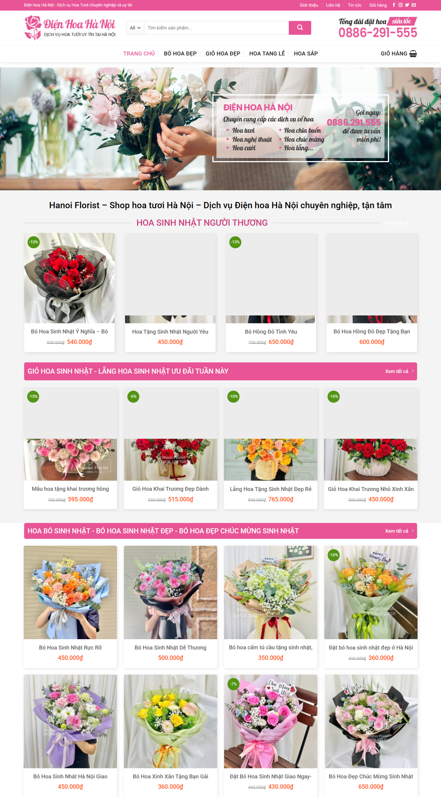 MWebsite cửa hàng hoa tươi-NBW