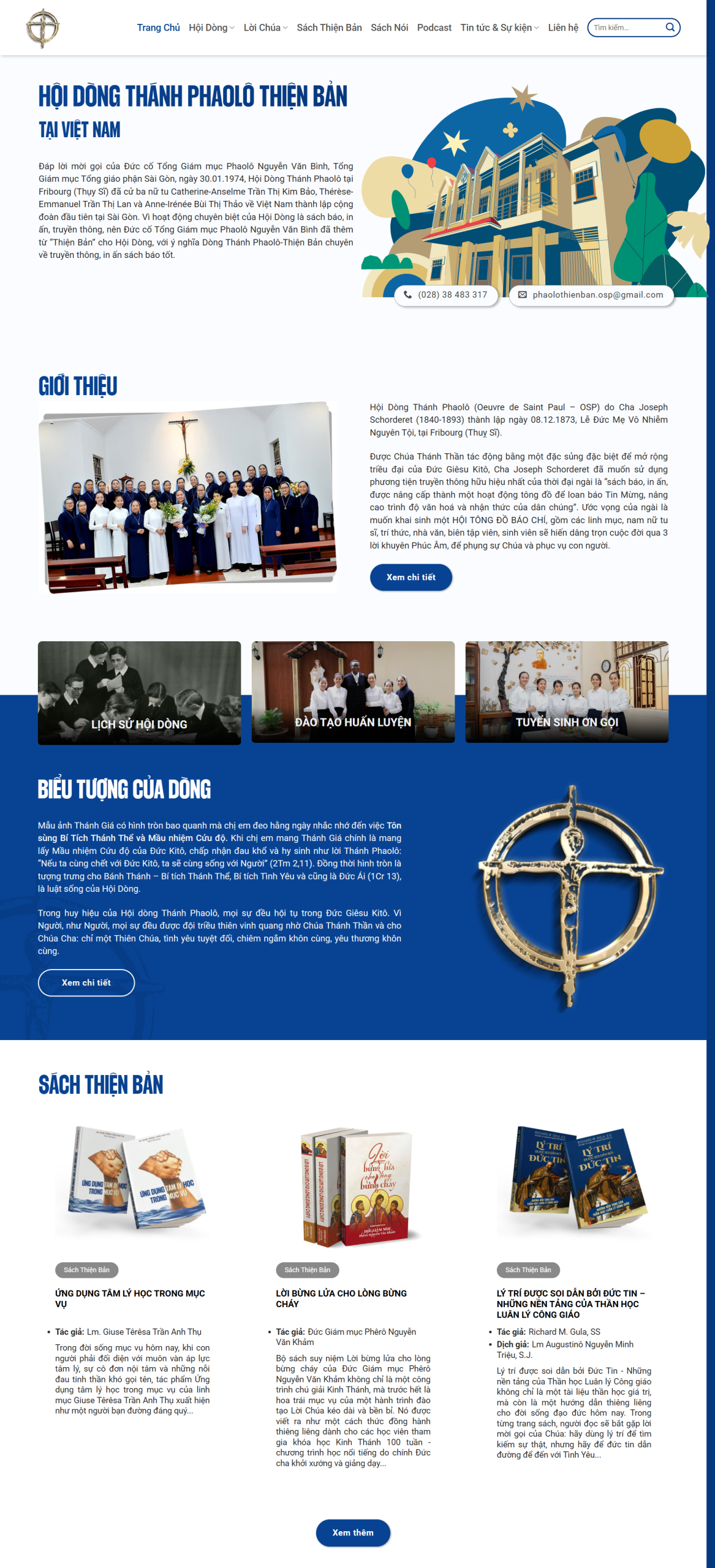 MWebsite Dòng thánh Phaolô Thiện Bản-NBW