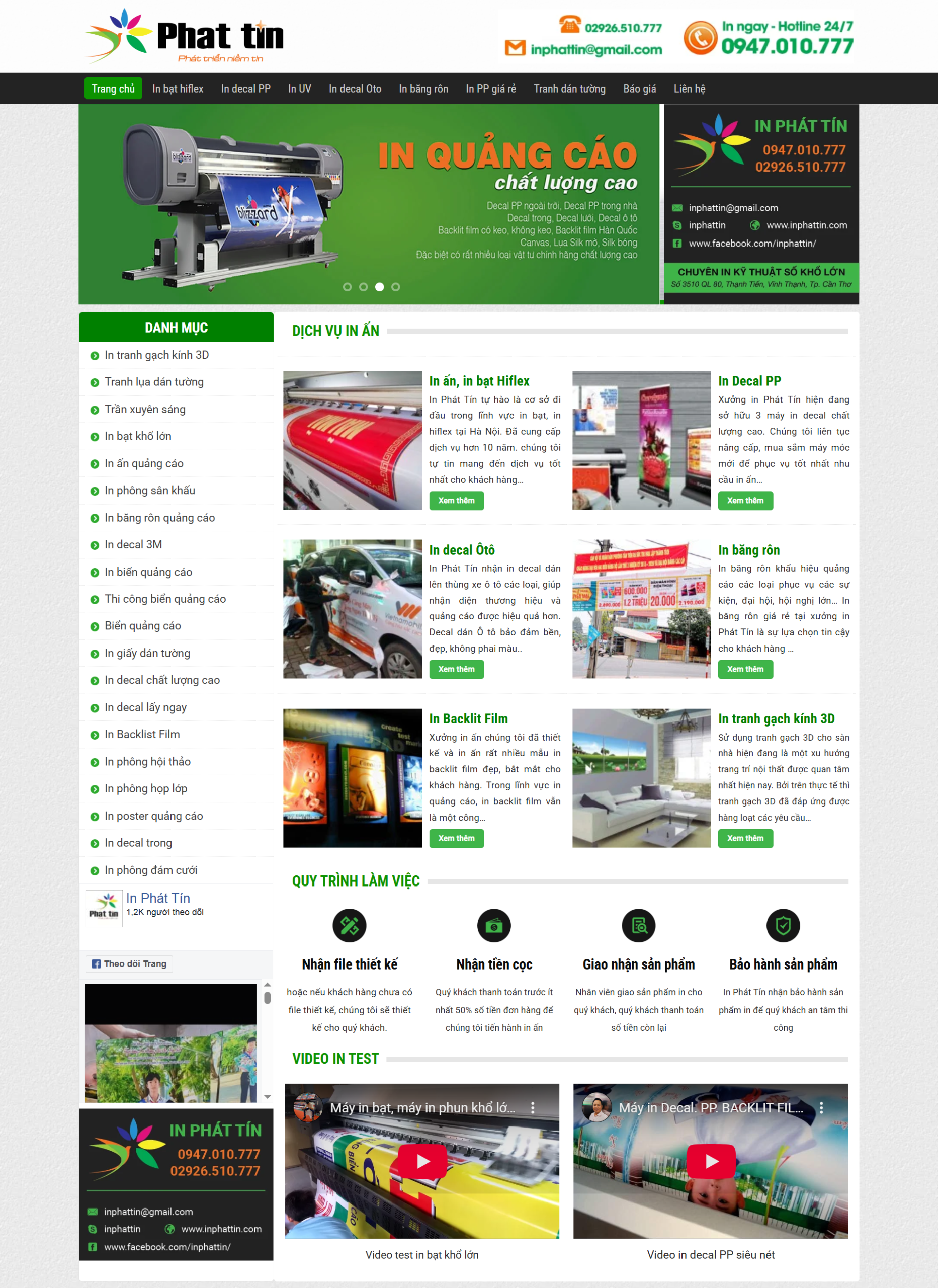 MWebsite Công ty in Phát Tín-NBW